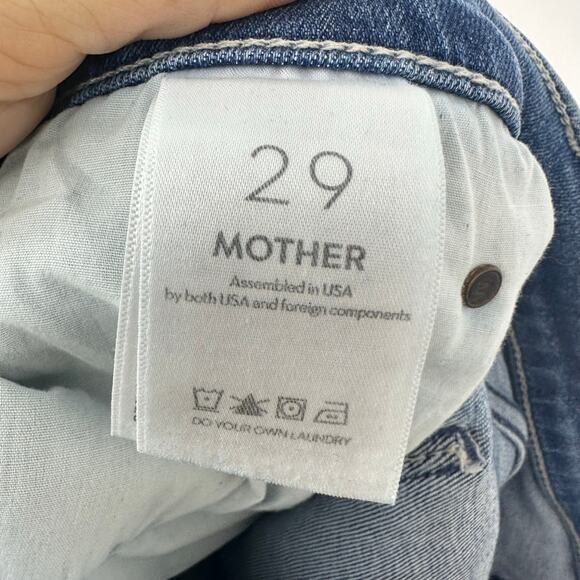 MOTHER The Mid Rise Dazzler Ankle Size 29 We The Animals Straight Leg Stretch - Picture 12 of 16